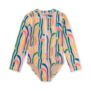 LS One-Piece Rainbow Pineapple Stripe